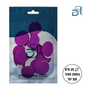 מדבקות שיוף לדיסק גסות שונה 25 מ"מ 100 גריט 50 יח׳