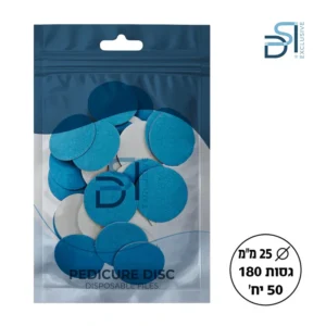 מדבקות שיוף לדיסק גסות שונה 25 מ"מ 180 גריט 50 יח׳
