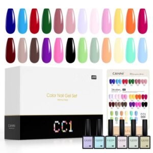 CANNI Suitcase Set 30 Bottles Gel Nail Polish 9 ml Hema Free - SET CC1