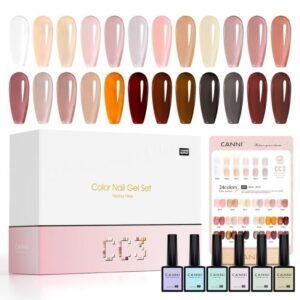 CANNI 30-Bottle Gel Polish Suitcase Set 9 ml Hema Free - SET CC3