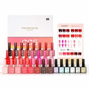 CANNI Suitcase Set 30 Bottles of 9 ml Gel Nail Polish Hema Free - SET CC5