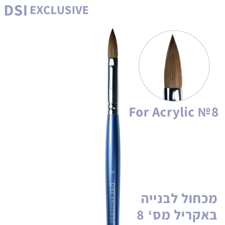 Acrylic Building Brush No. 8 – DSI EXCLUSIVE - Image 3