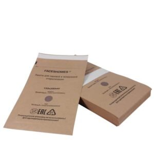 Sterilization bags for dry heat oven containing 100 units per pack